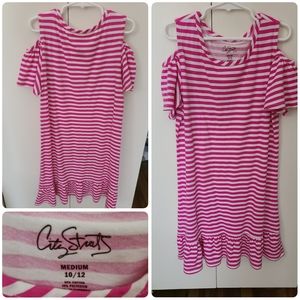 Girls cold shoulder dress